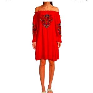 Reba off the shoulder dress.